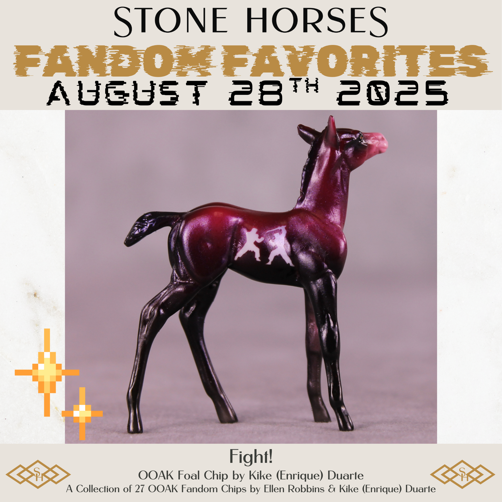 Fight! OOAK Chip Foal by Kike (Enrique) Duarte SCD25
