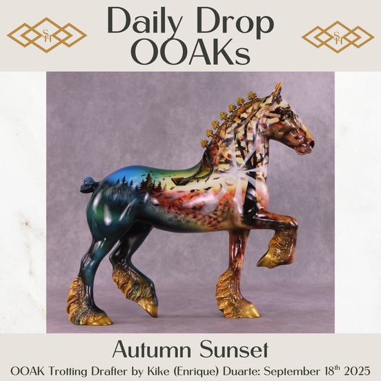 Autumn Sunset OOAK Trotting Drafter by Kike (Enrique) Duarte DDOOAKs25