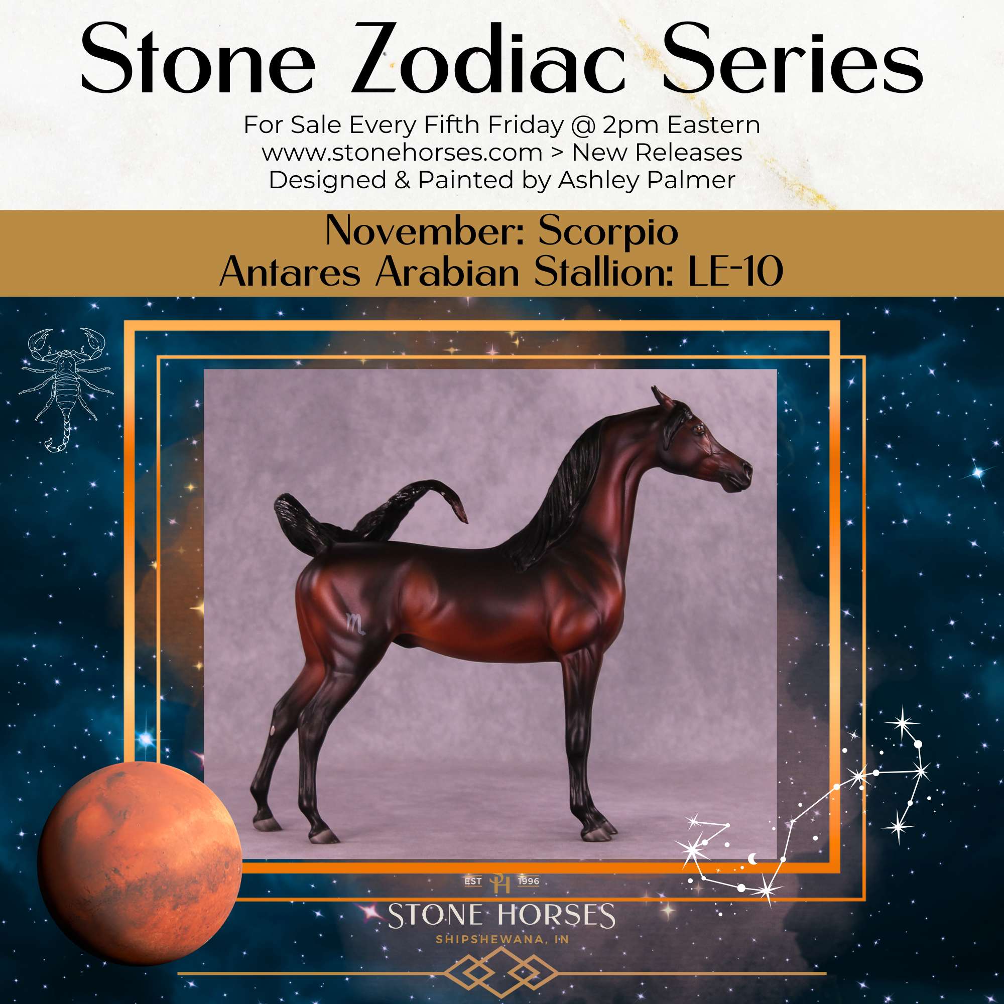 Antares LE-10 EFCM Arabian Stallion by Ashley Palmer ZS25