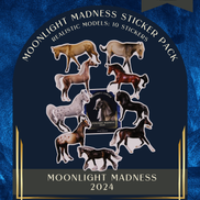 2024 Moonlight Madness Realistic Models Sticker 10-Pack Stickers