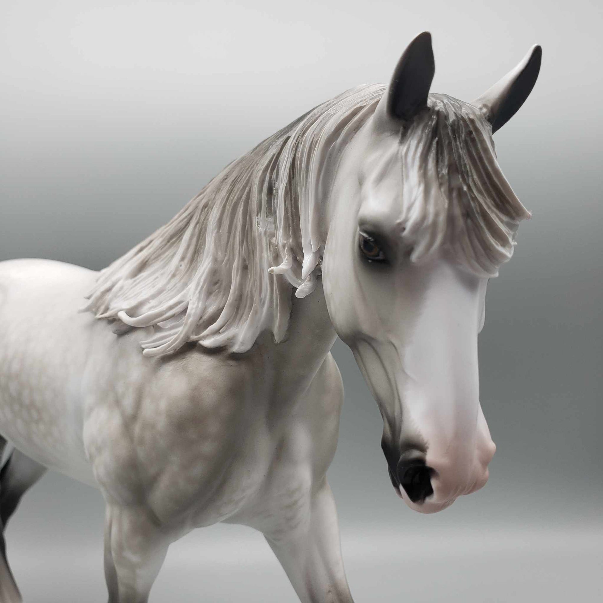 Pip OOAK - Dappled Grey Irish Draft by Sheryl Leisure - Best Offers 1/15/24