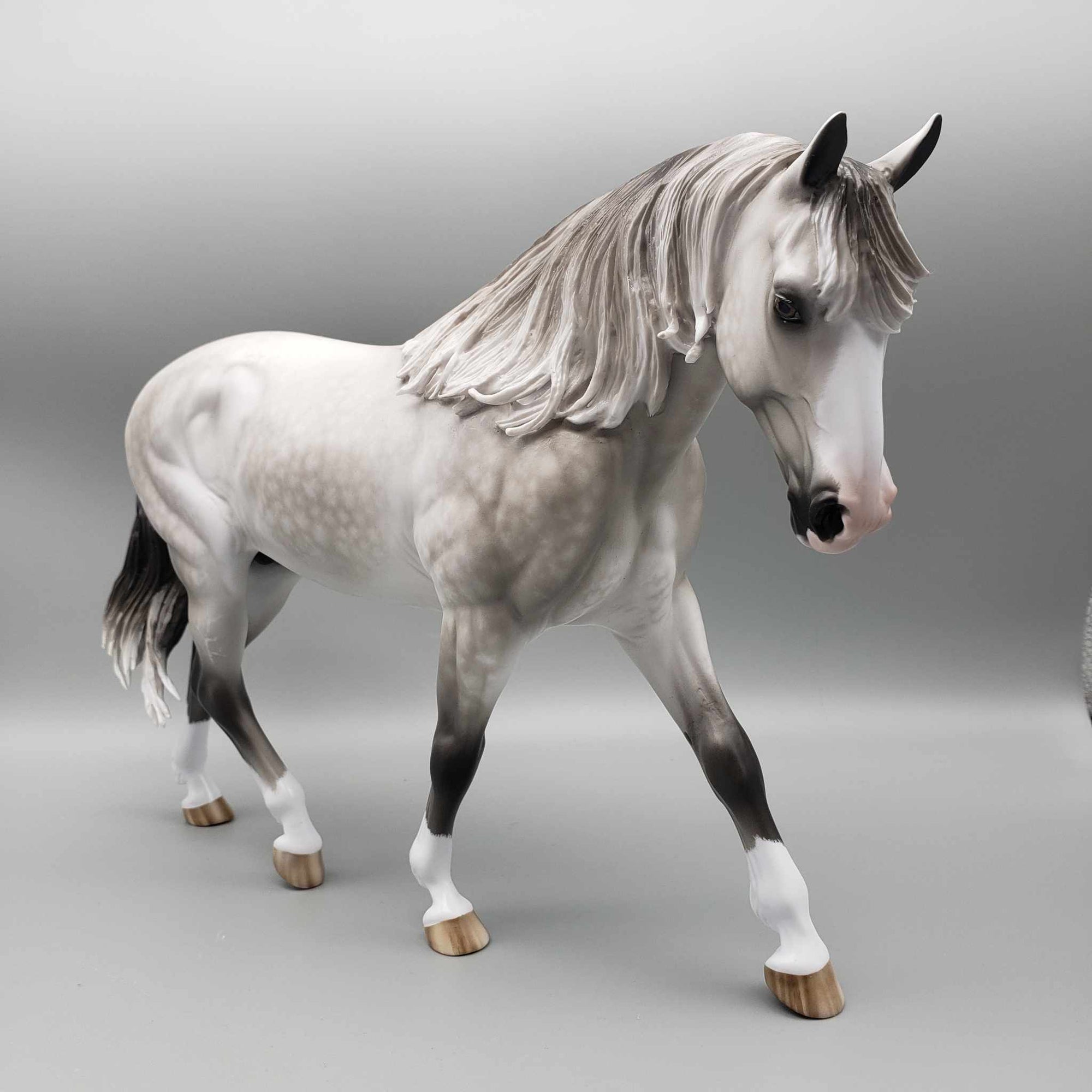 Pip OOAK - Dappled Grey Irish Draft by Sheryl Leisure - Best Offers 1/15/24