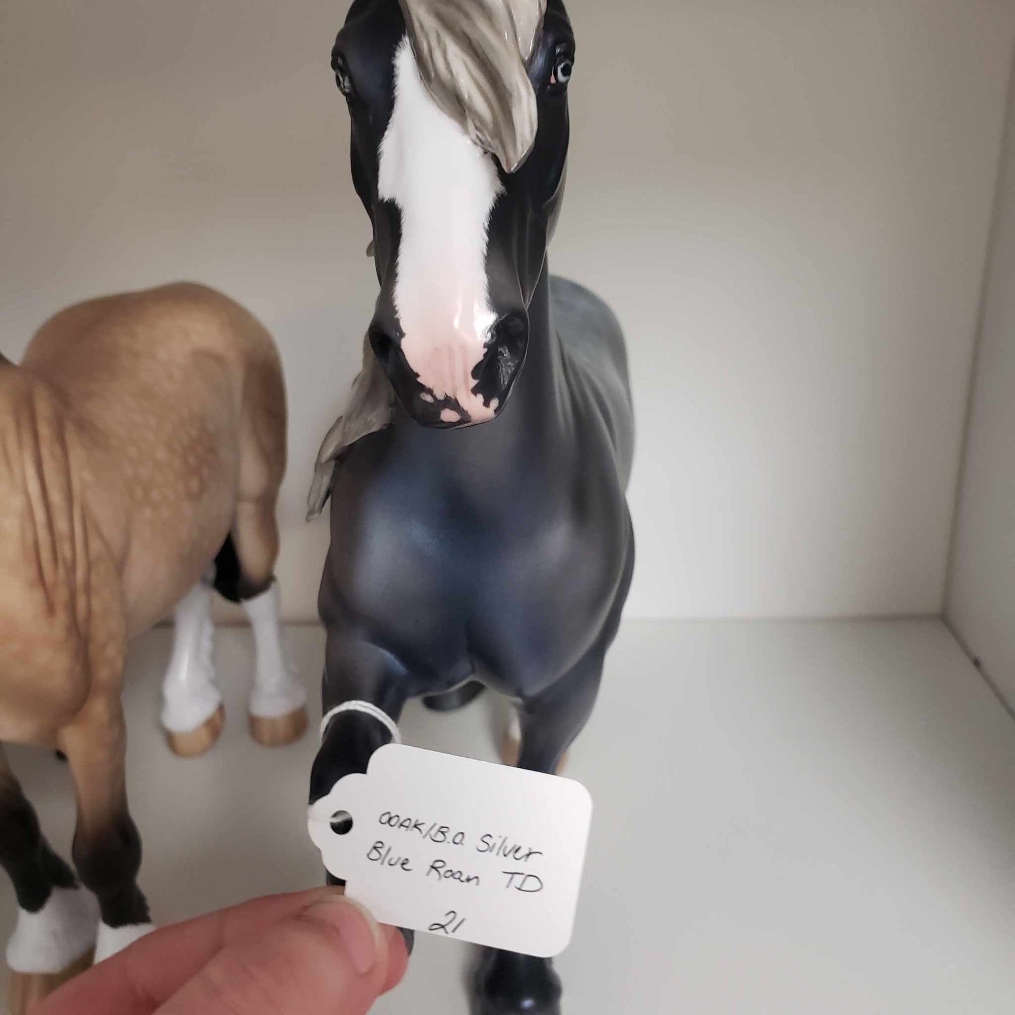 Gordon OOAK Silver Blue Roan Trotting Drafter By Angela Marleau Best Offer 3/5/24