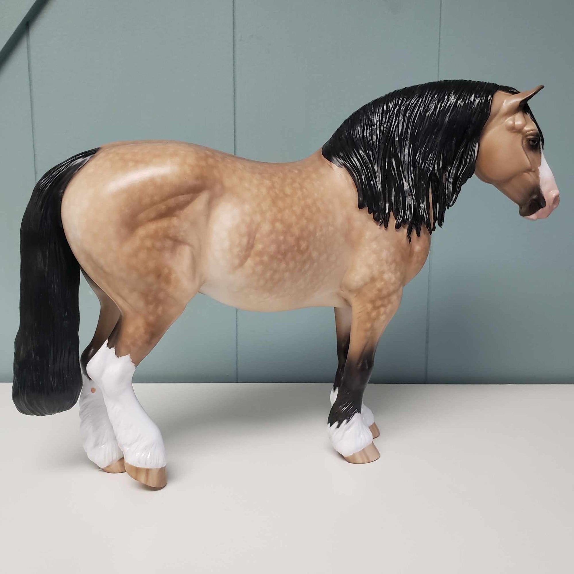 Meridian OOAK Dappled Buckskin Heavy Draft By Sheryl Leisure Best Offer 3/5/24