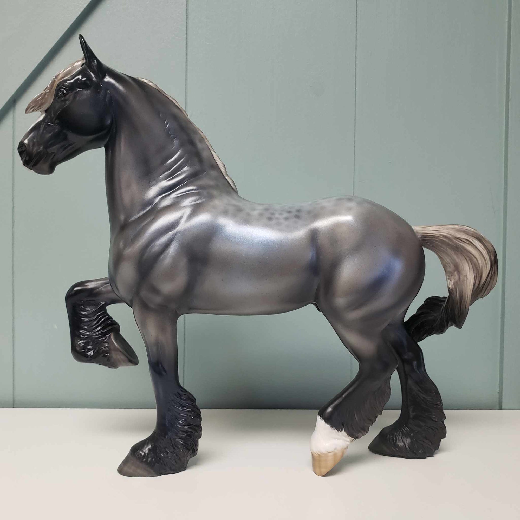 Gordon OOAK Silver Blue Roan Trotting Drafter By Angela Marleau Best Offer 3/5/24