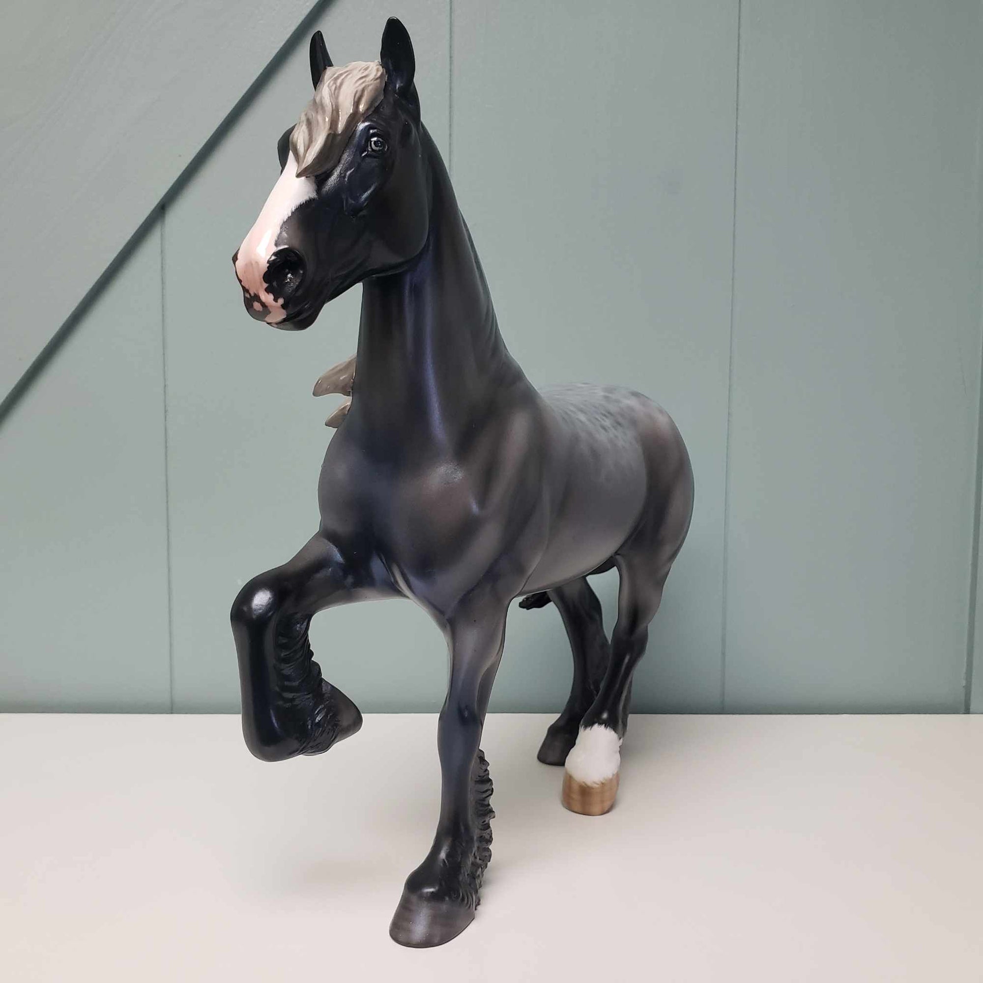 Gordon OOAK Silver Blue Roan Trotting Drafter By Angela Marleau Best Offer 3/5/24