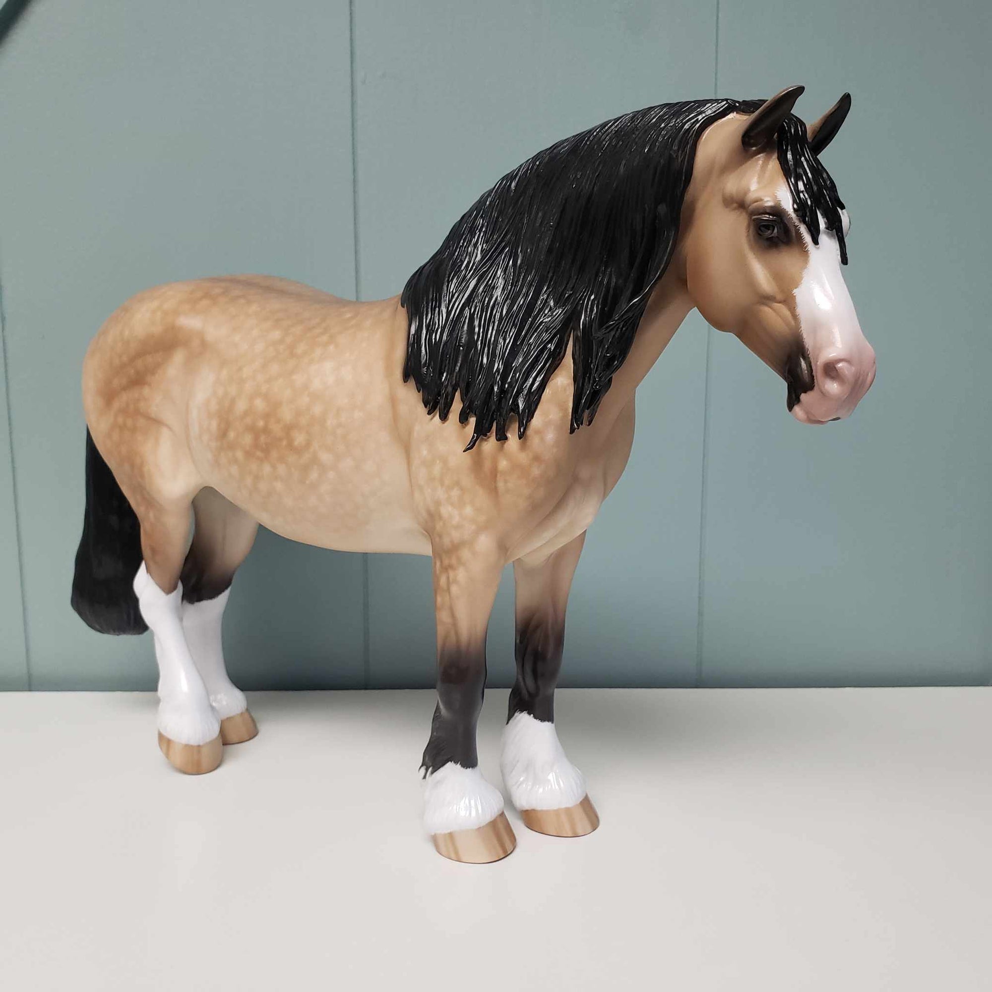 Meridian OOAK Dappled Buckskin Heavy Draft By Sheryl Leisure Best Offer 3/5/24