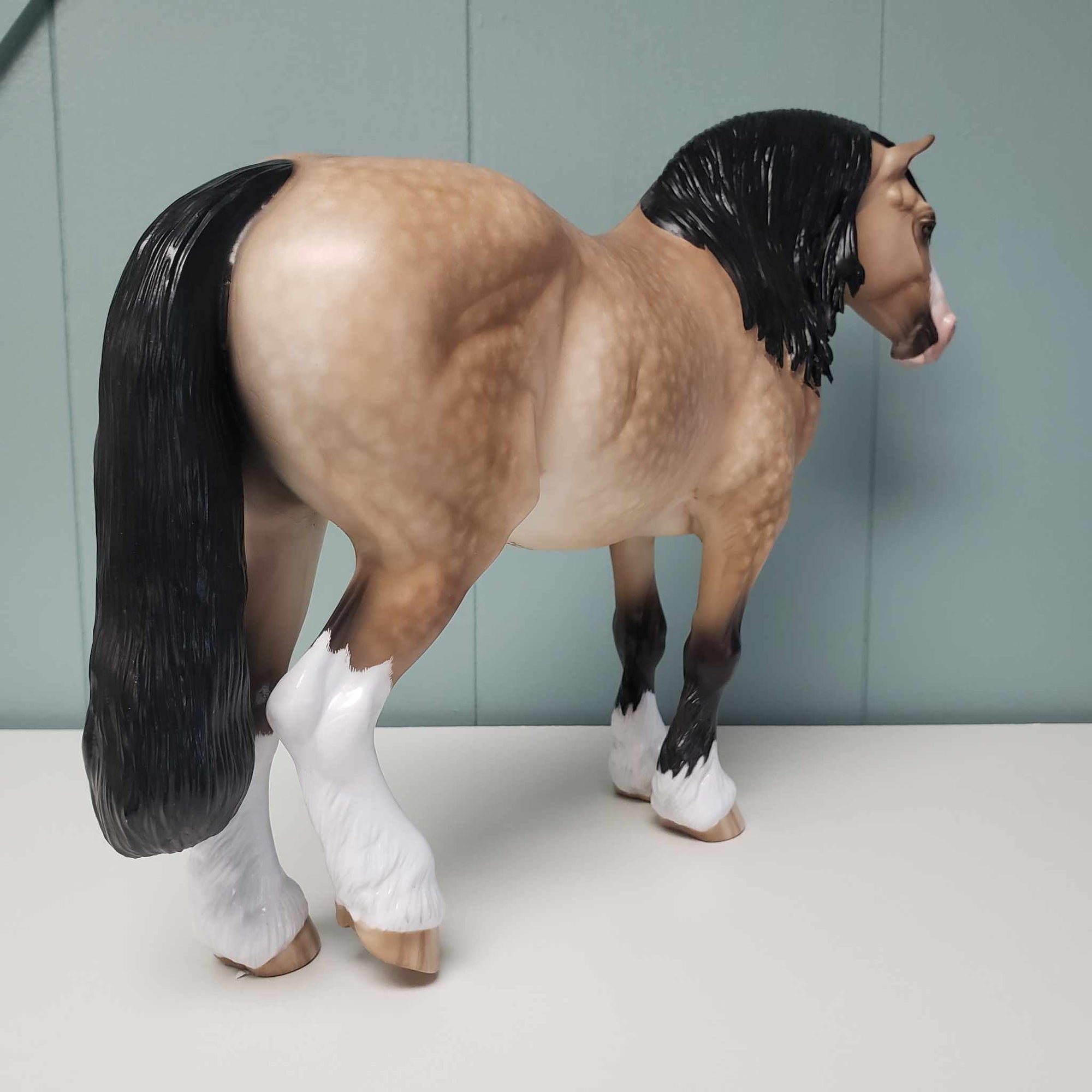 Meridian OOAK Dappled Buckskin Heavy Draft By Sheryl Leisure Best Offer 3/5/24