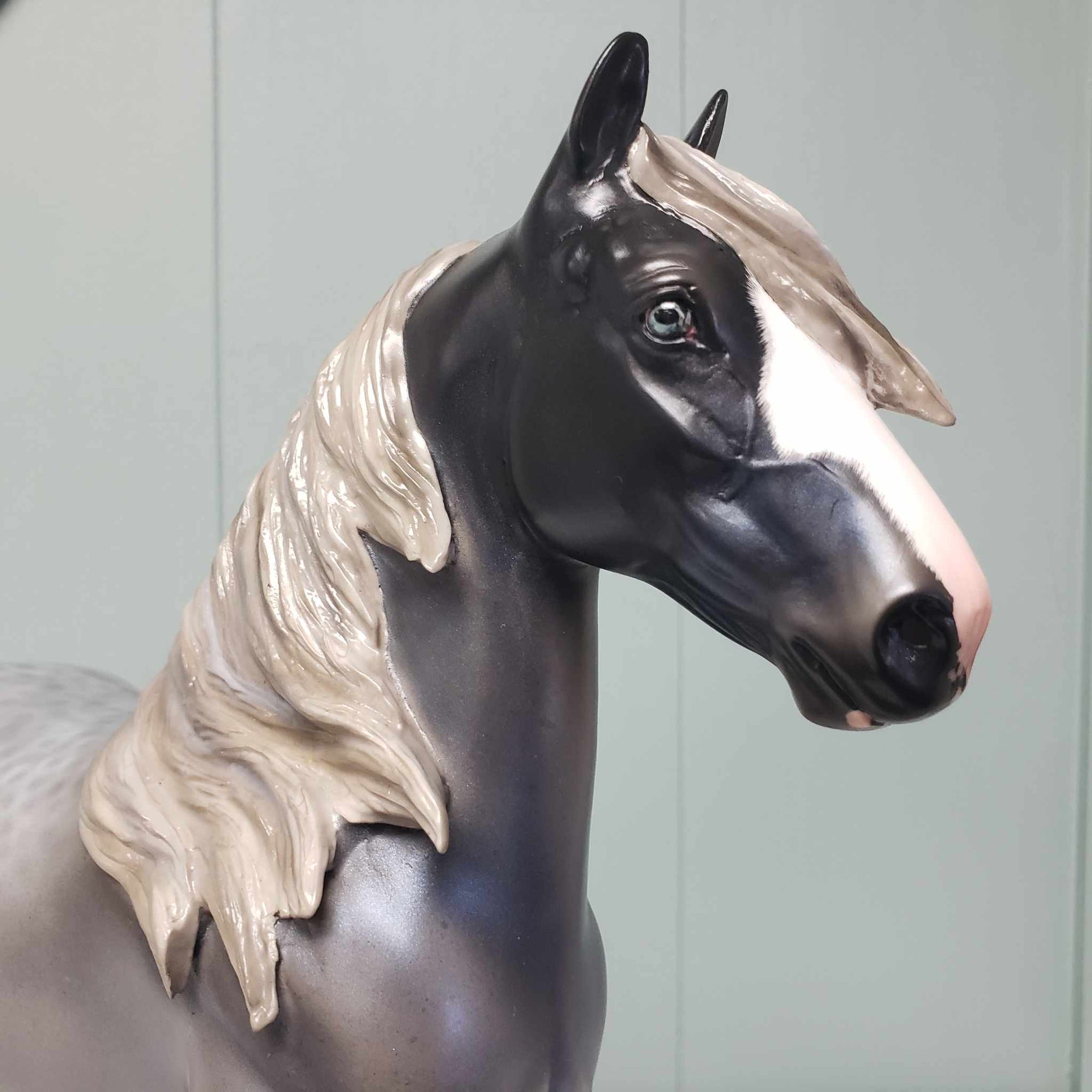 Gordon OOAK Silver Blue Roan Trotting Drafter By Angela Marleau Best Offer 3/5/24