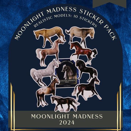 2024 Moonlight Madness Realistic Models Sticker 10-Pack Stickers