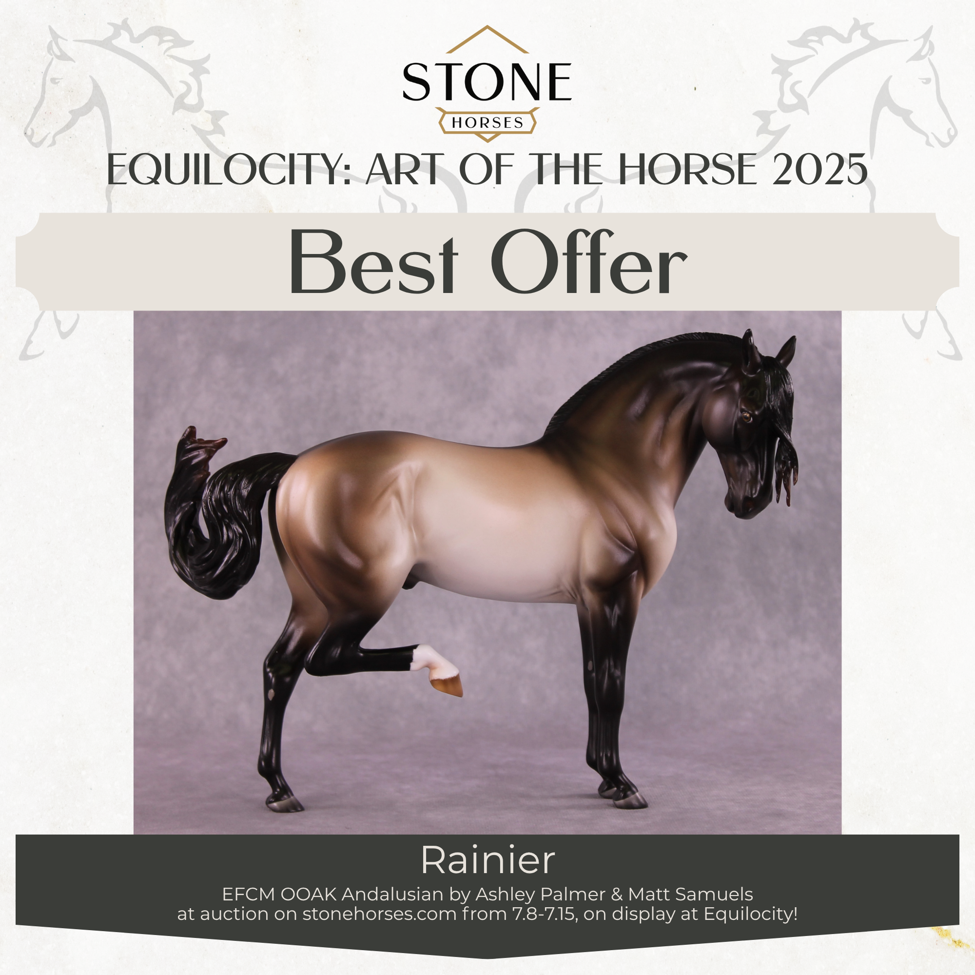 "Rainier" OOAK EFCM Andalusian by Ashley Palmer Best Offer EQ25 07/15/25