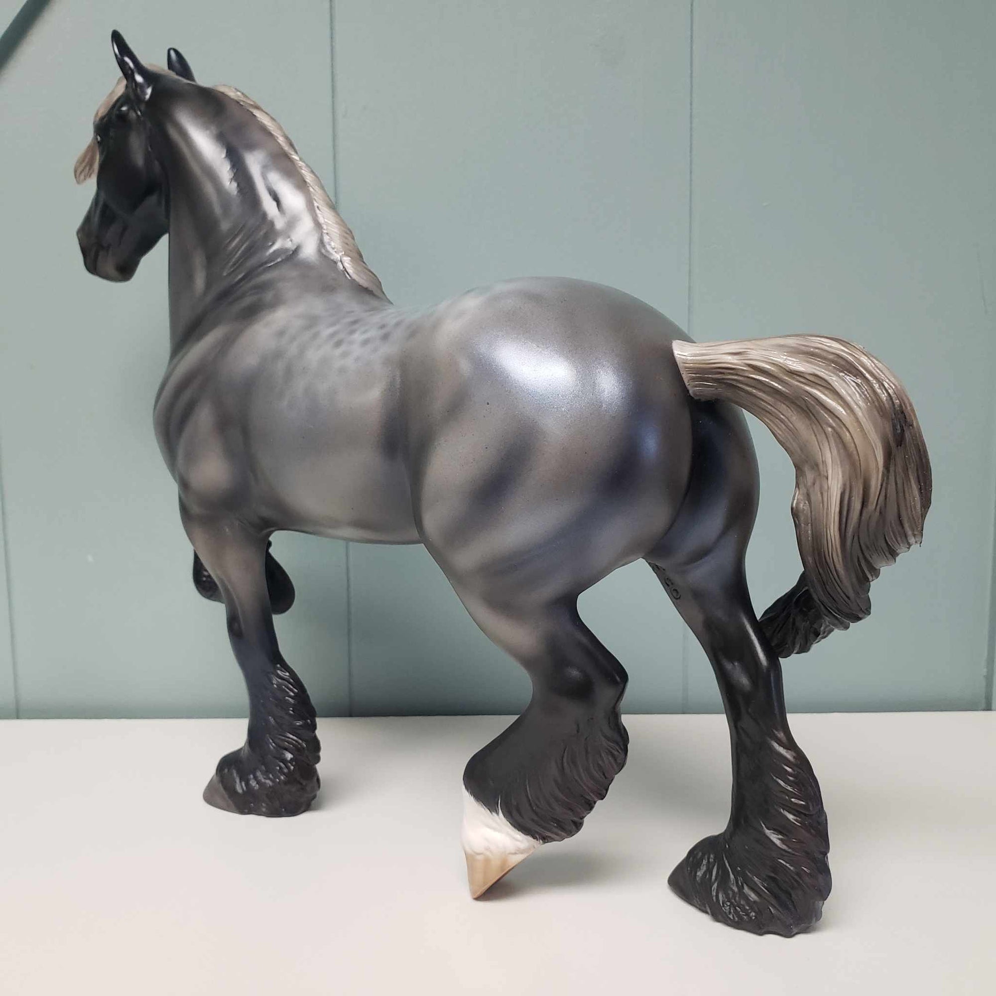 Gordon OOAK Silver Blue Roan Trotting Drafter By Angela Marleau Best Offer 3/5/24