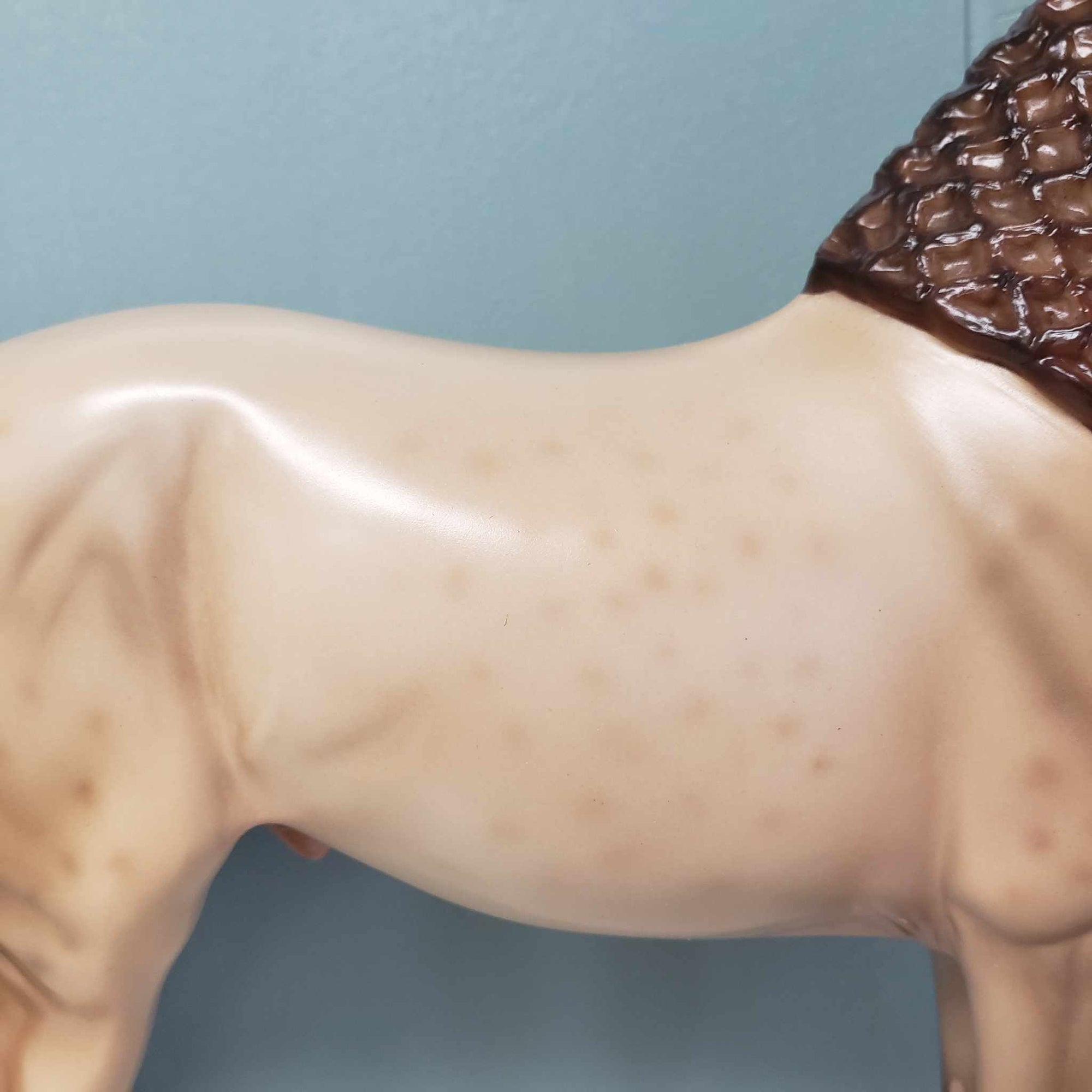 Brave OOAK Amber Champagne with Reverse Dapples Custom Andalusian By Ashley Palmer