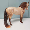 Brave OOAK Amber Champagne with Reverse Dapples Custom Andalusian By Ashley Palmer