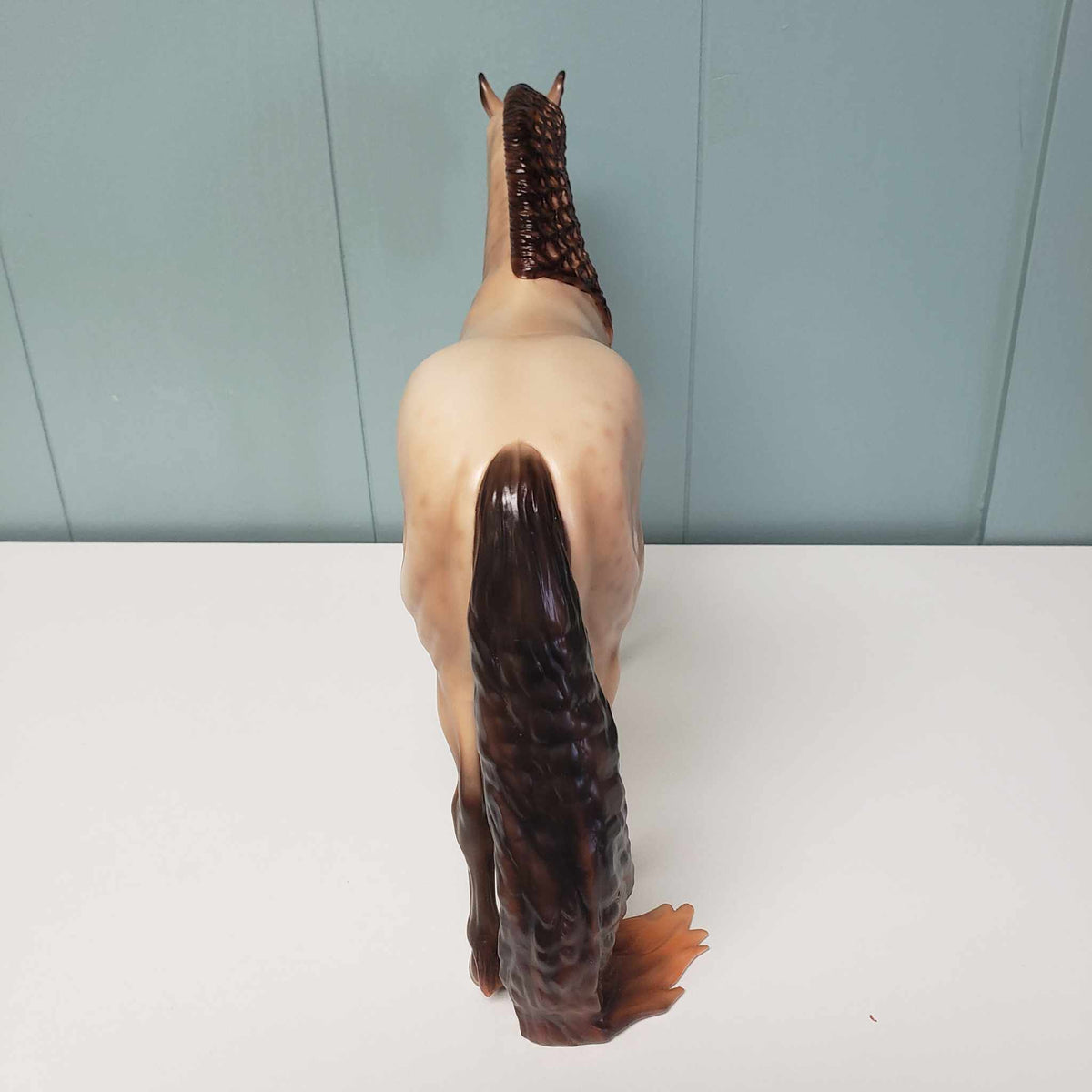 Brave OOAK Amber Champagne with Reverse Dapples Custom Andalusian By Ashley Palmer