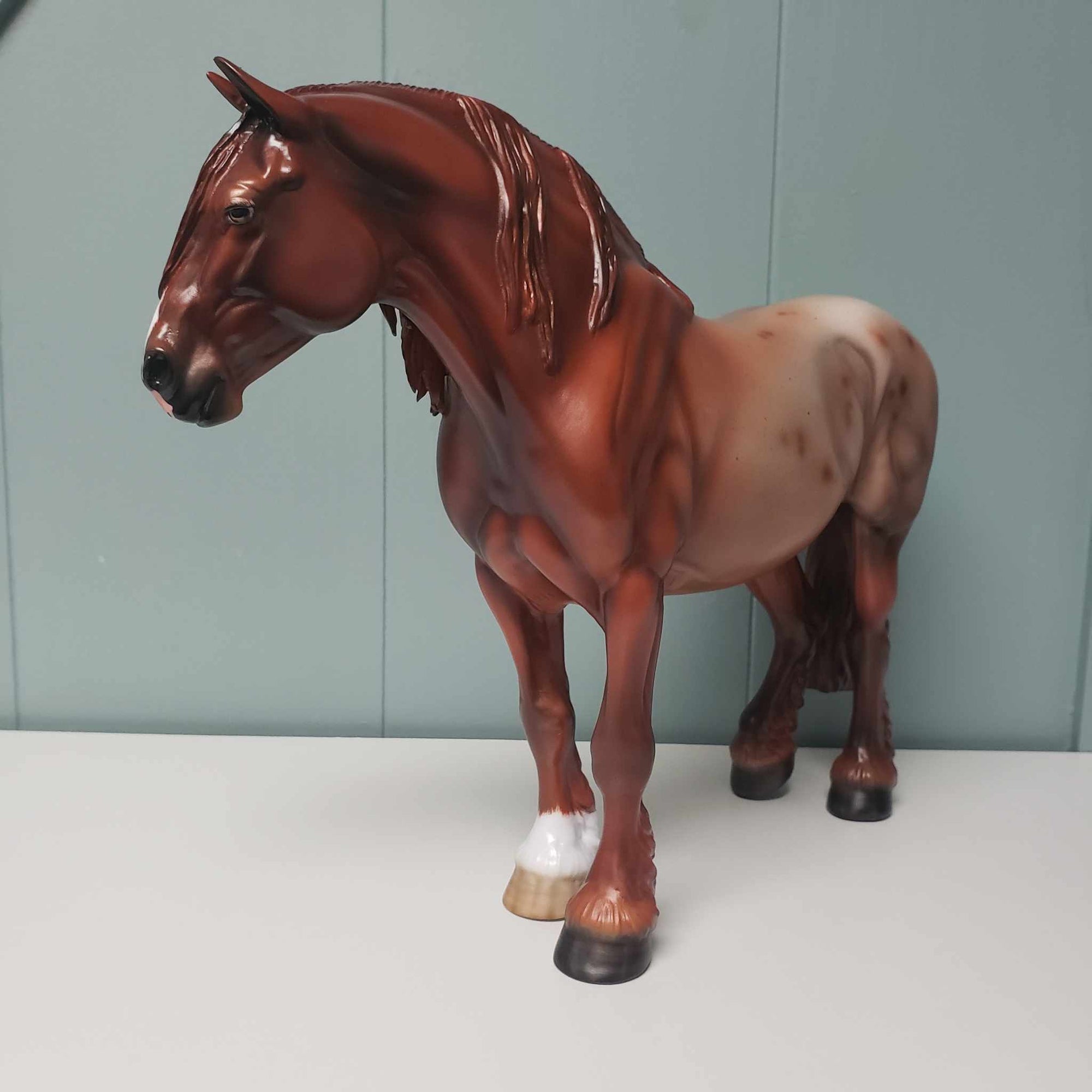 Ada OOAK Red Roan Heavy Draft By Angela Marleau - Best Offers 4/9/24