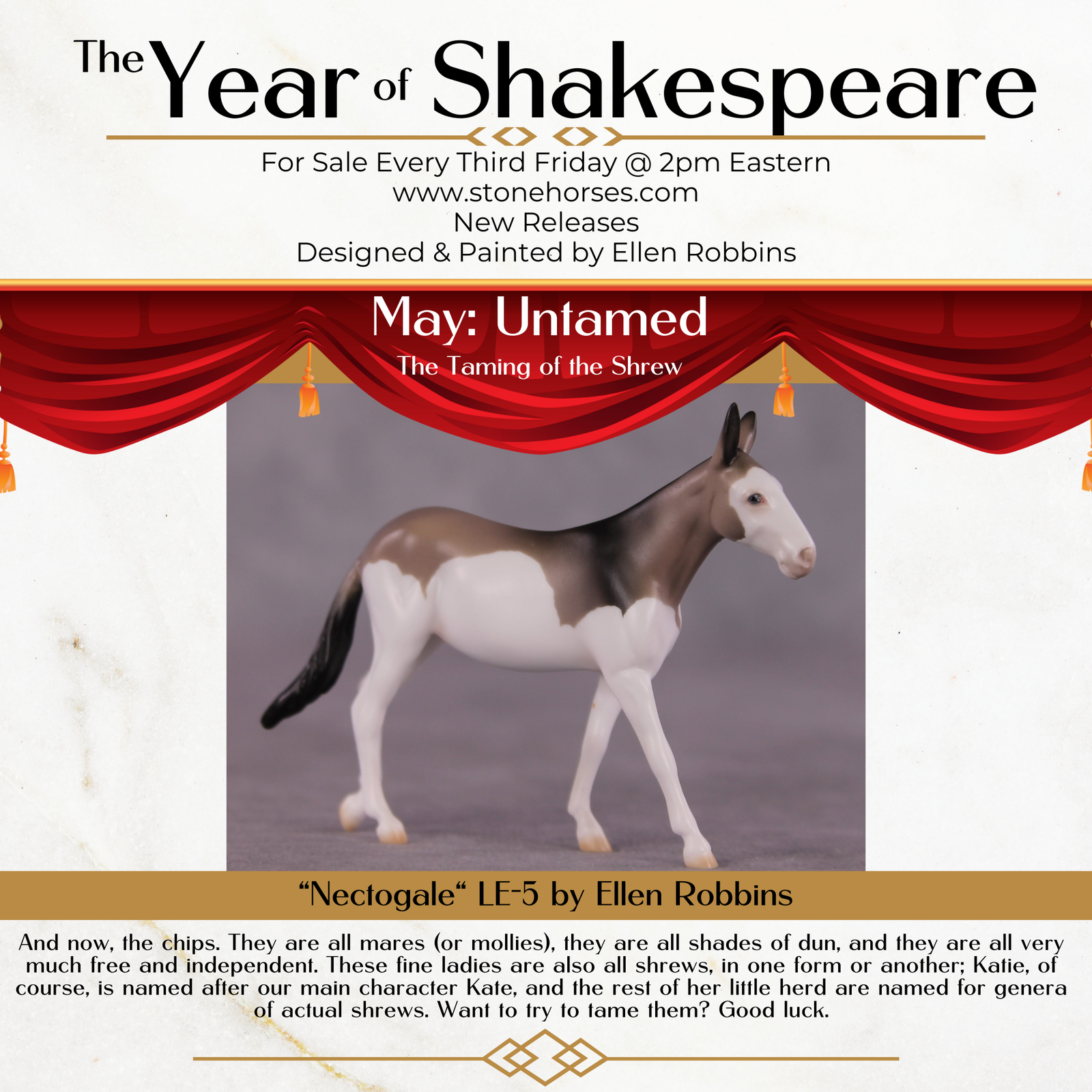 "Nectogale" LE-5 Mule Chip Mollie By Ellen Robbins CL25