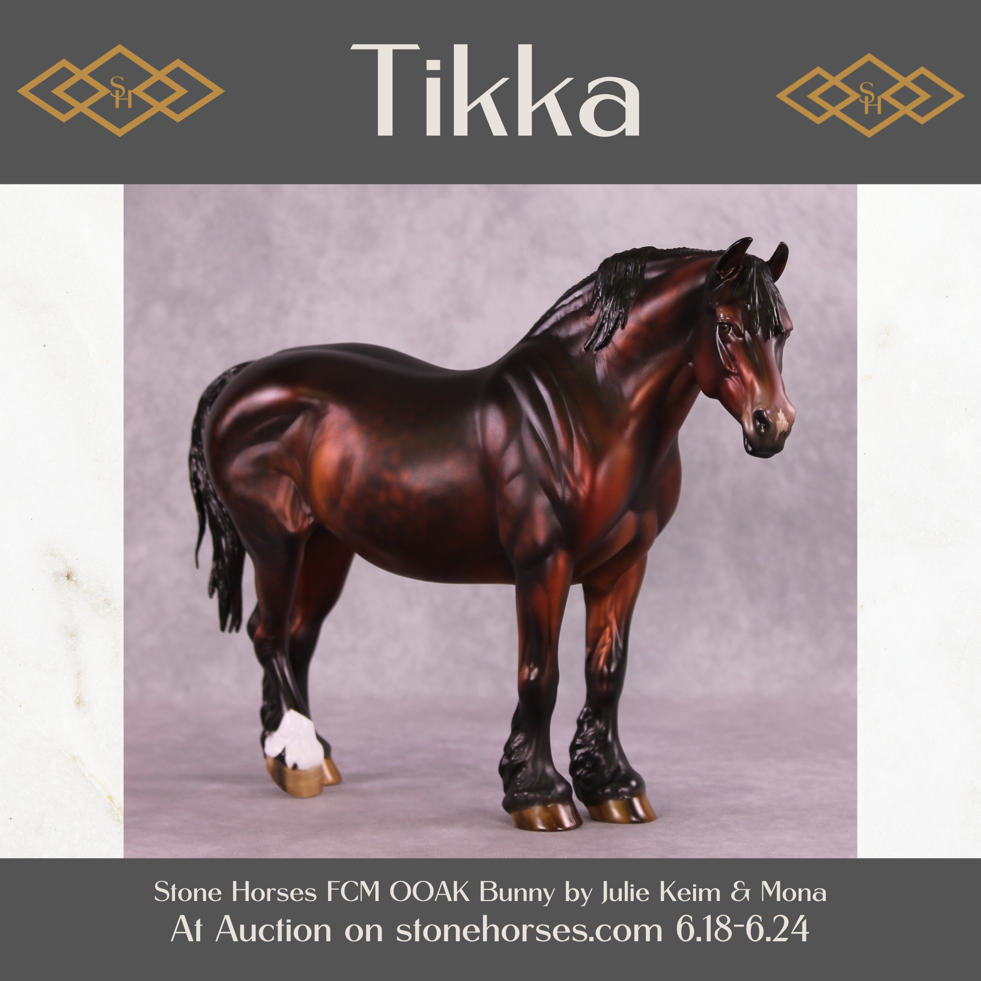 "Tikka" OOAK FCM Bunny Heavy Draft by Julie Keim Best Offer 6/24/25