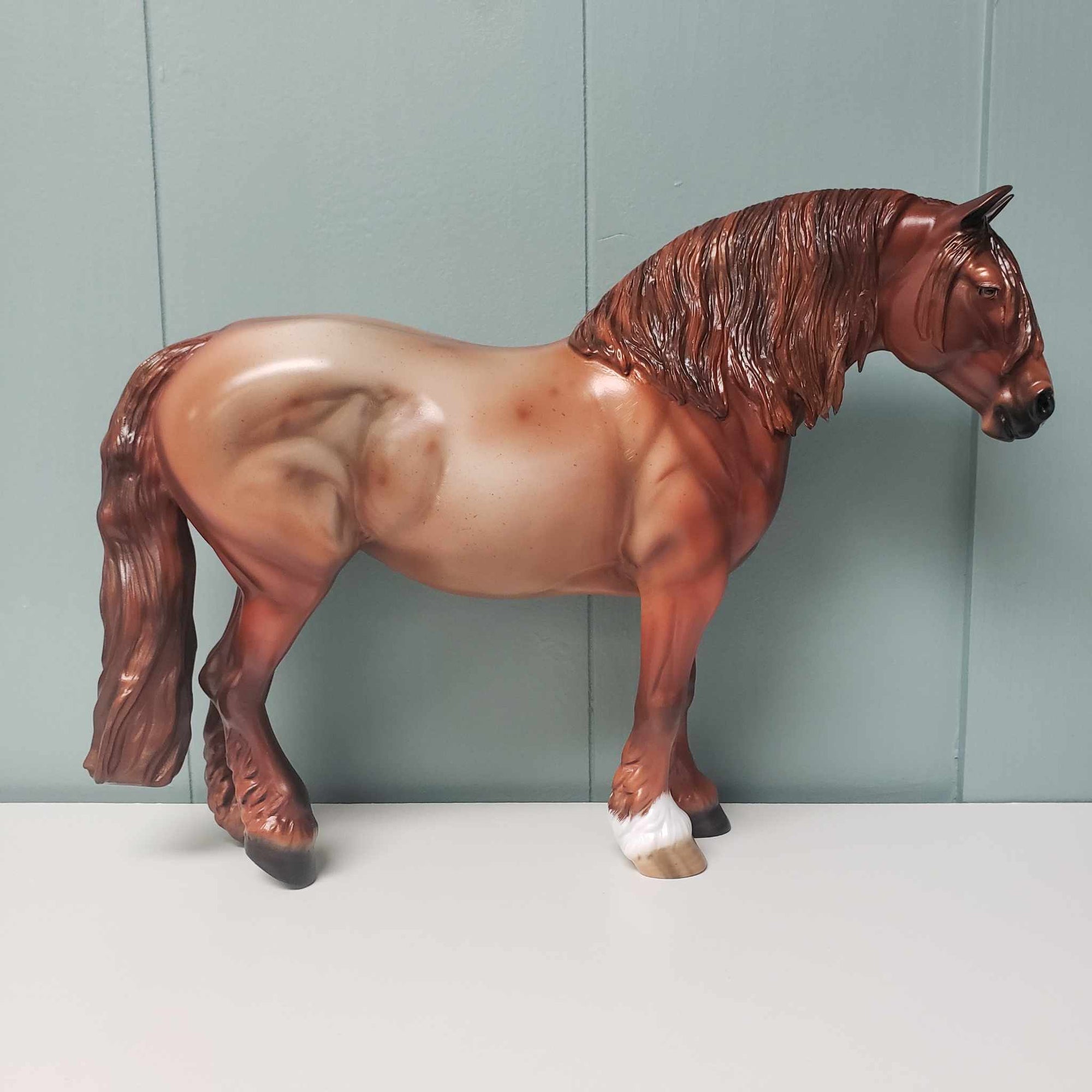 Ada OOAK Red Roan Heavy Draft By Angela Marleau - Best Offers 4/9/24