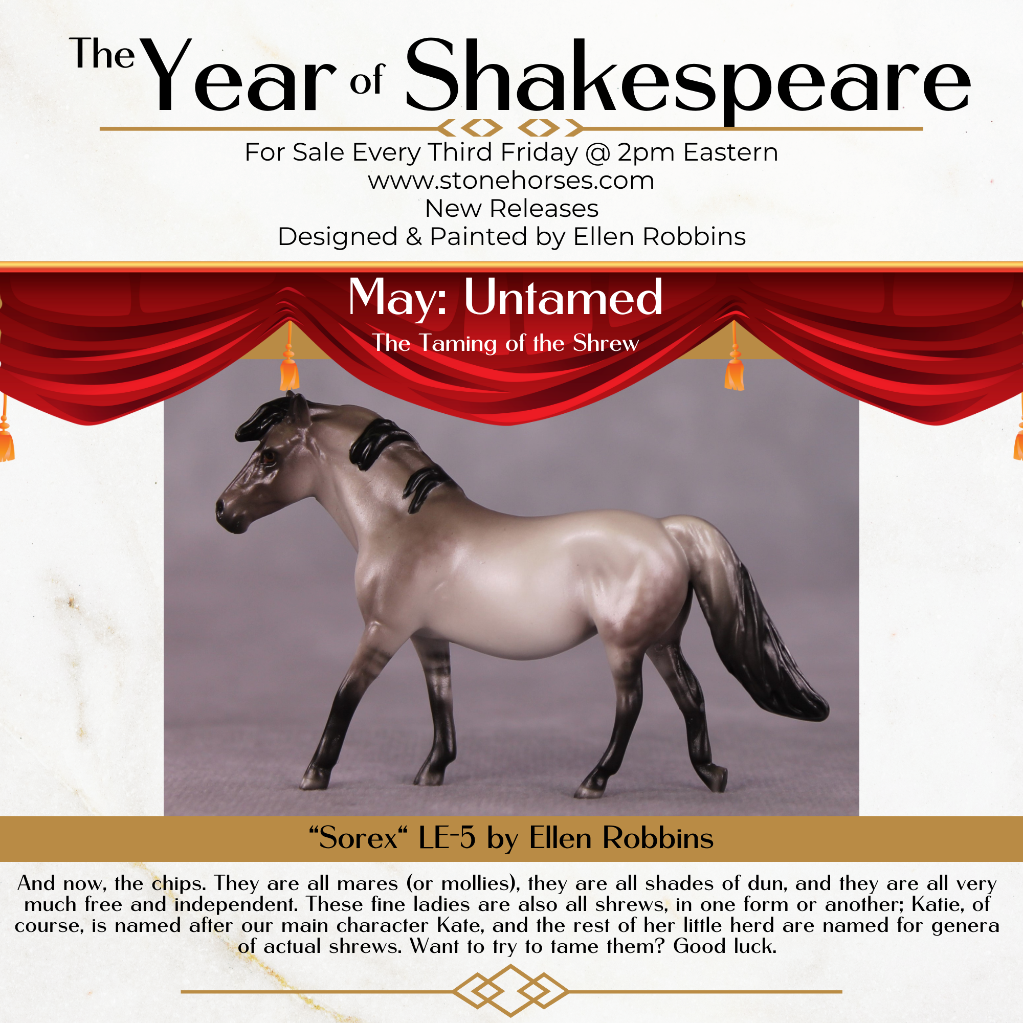 "Sorex" LE-5 Pony Chip Mare By Ellen Robbins CL25