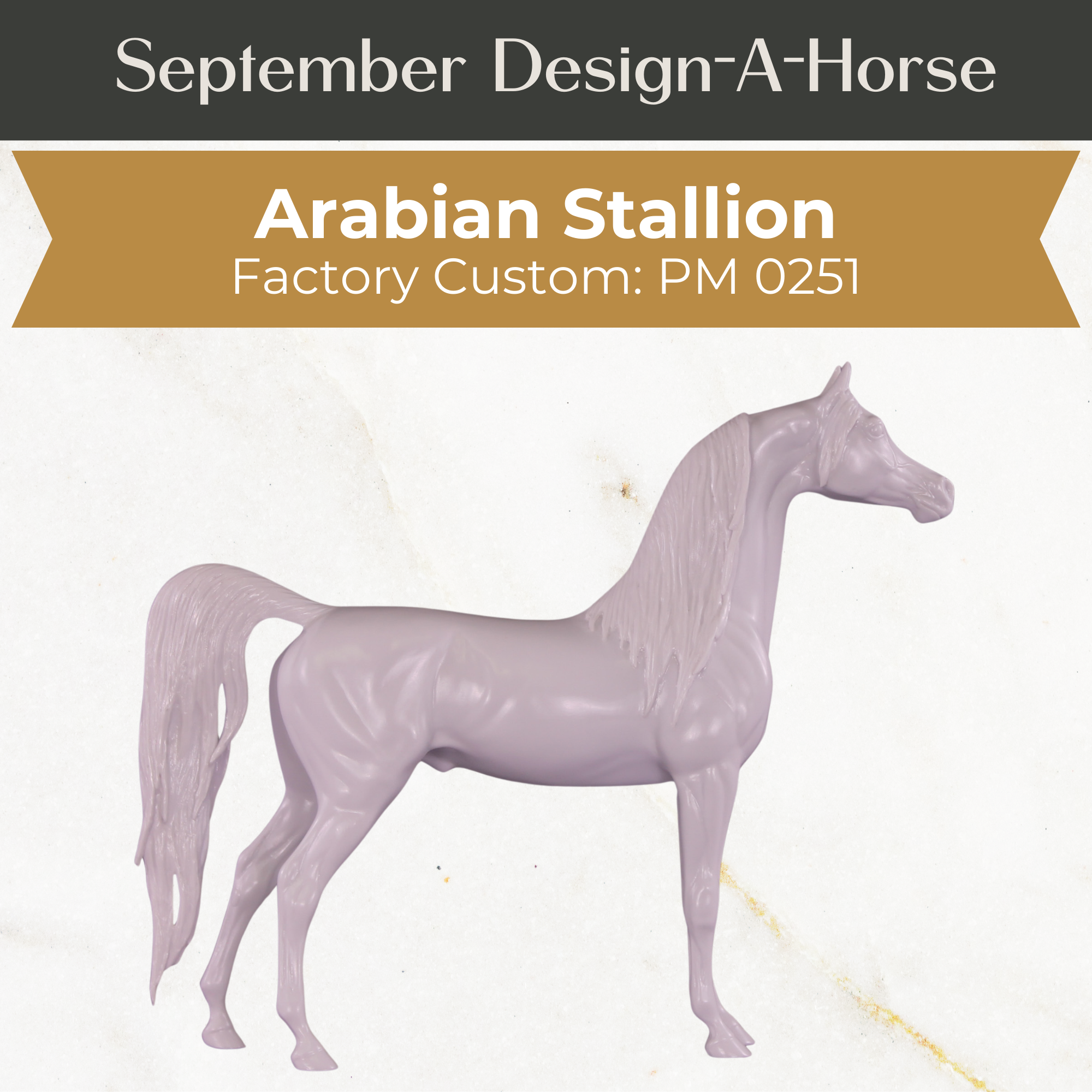 Design-A-Horse Stone Arabian Stallion PM0251 - September release 2025