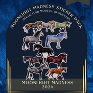 2024 Moonlight Madness Decorator Models Sticker 10-Pack Stickers