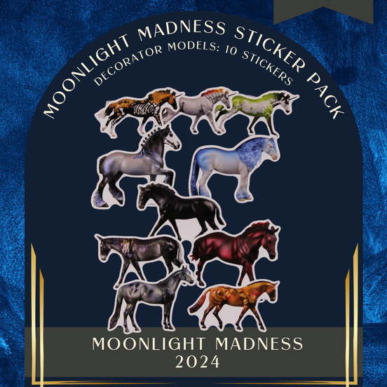 2024 Moonlight Madness Decorator Models Sticker 10-Pack Stickers