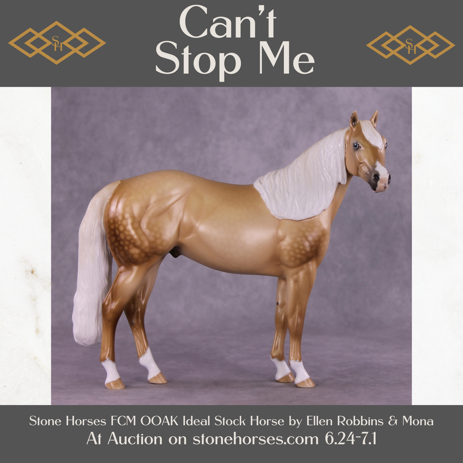 "Can't Stop Me" OOAK FCM Ideal Stock Horse by Ellen Robbins Best Offer 07/01/25