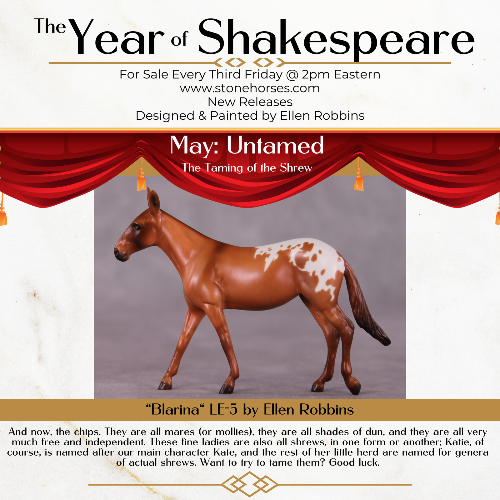 "Blarina" LE-5 Mule Chip Mollie By Ellen Robbins CL25