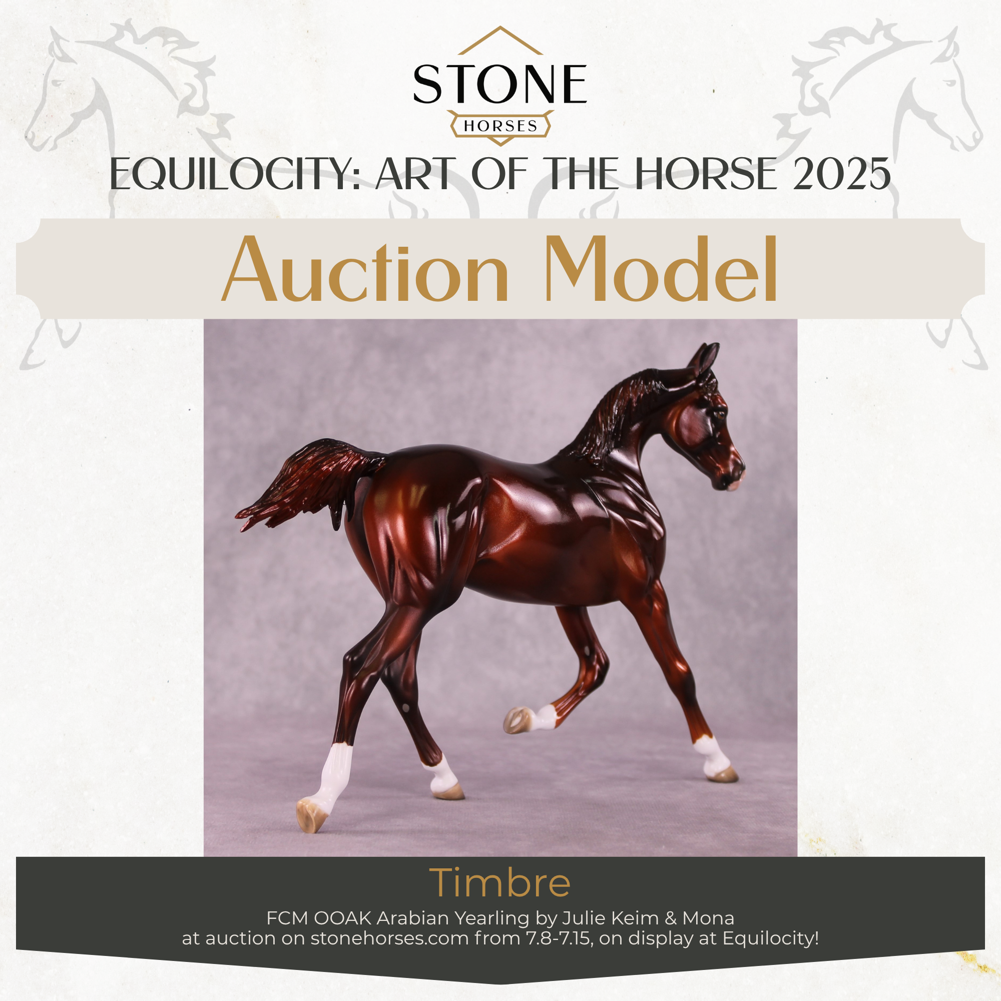"Timbre" OOAK FCM Arabian Yearling by Julie Keim Auction EQ25 07/15/25