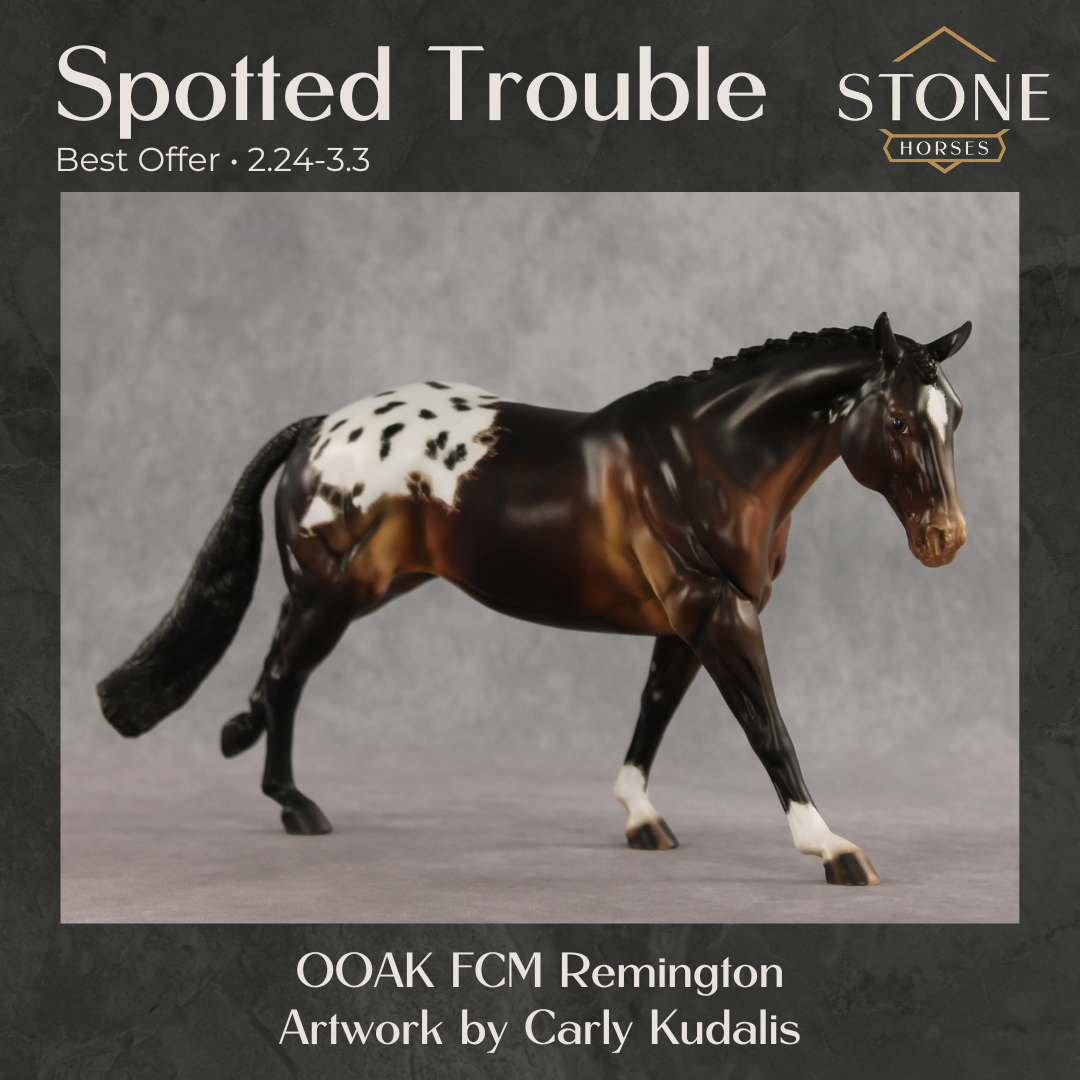 Spotted Trouble OOAK FCM Remington by Carly Kudalis Best Offer 2.24.2026