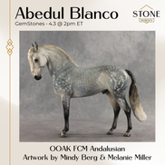 Abedul Blanco OOAK FCM Andalusian by Mindy Berg & Melanie Miller GS26