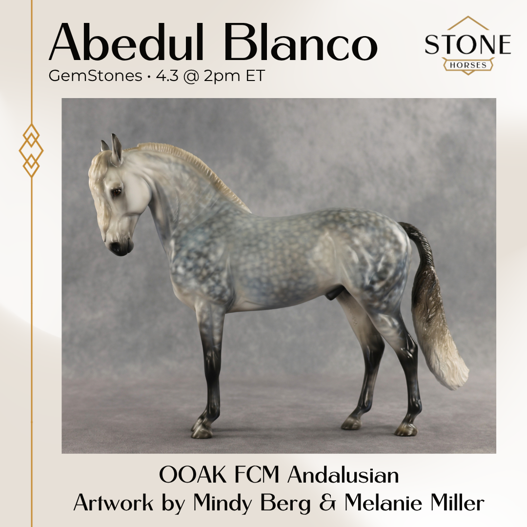 Abedul Blanco OOAK FCM Andalusian by Mindy Berg & Melanie Miller GS26