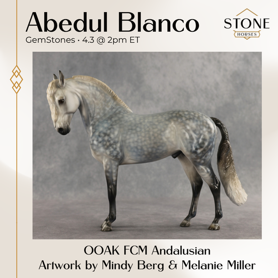 Abedul Blanco OOAK FCM Andalusian by Mindy Berg & Melanie Miller GS26