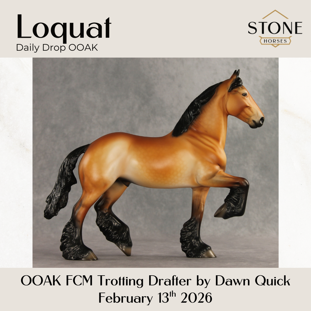 Loquat OOAK FCM Trotting Drafter by Dawn Quick DDOOAKs26