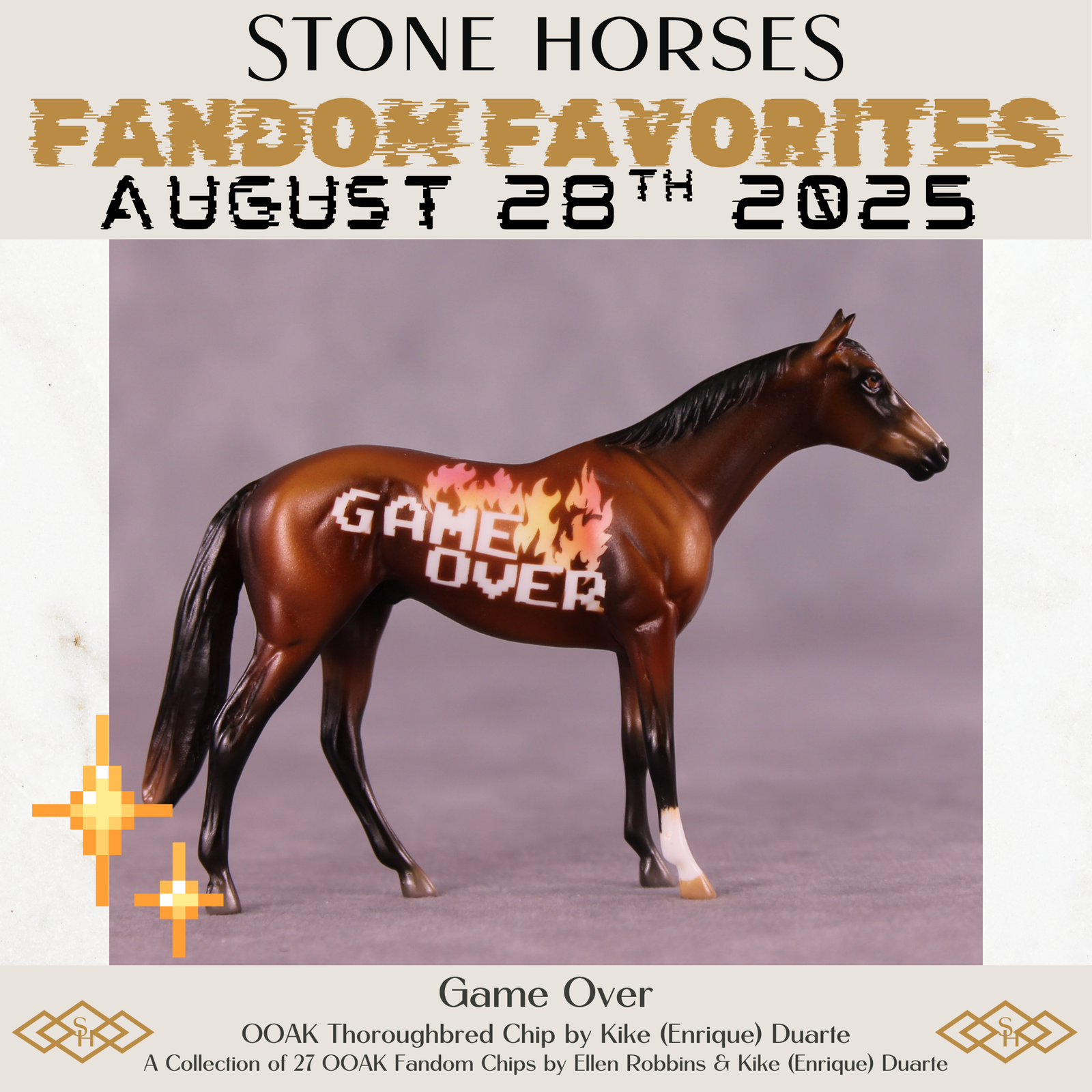 Game Over OOAK Chip Thoroughbred by Kike (Enrique) Duarte SCD25