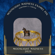 Stone Horses Moonlight Madness Veronika Karter Enamel Lapel Pin