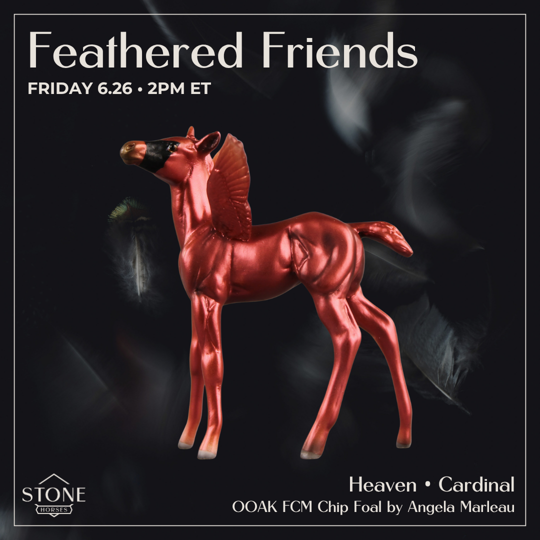 Heaven OOAK FCM Chip Foal by Angela Marleau FTF26