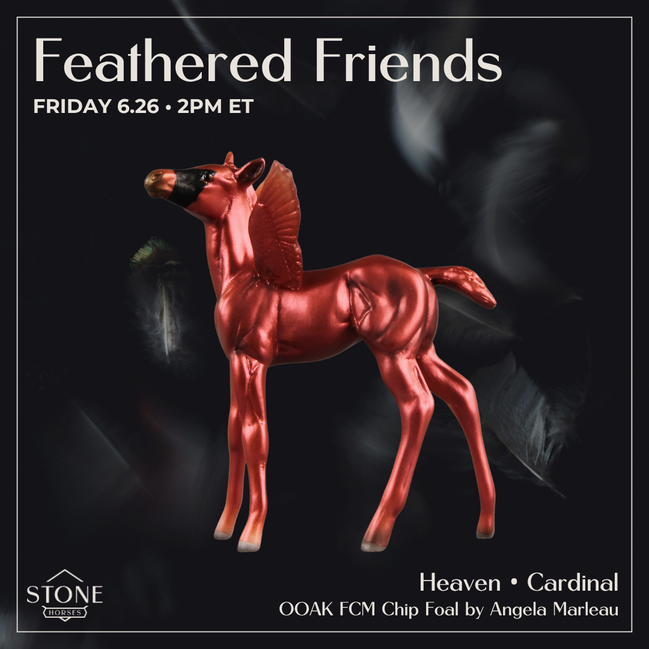 Heaven OOAK FCM Chip Foal by Angela Marleau FTF26