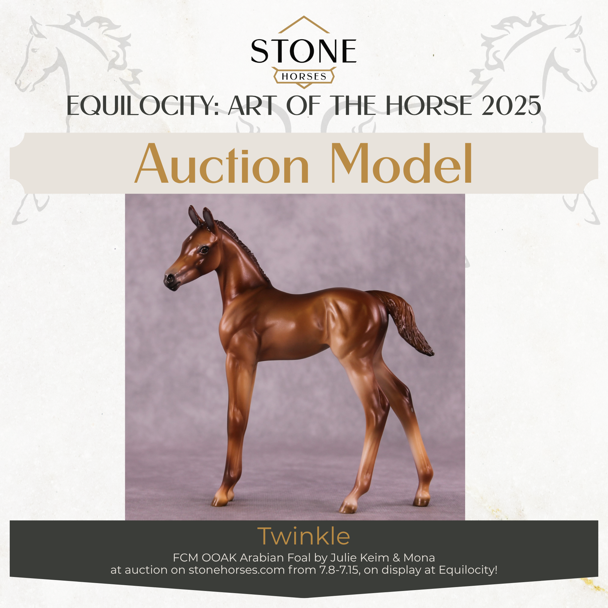 "Twinkle" OOAK FCM Arab Foal by Julie Keim Auction EQ25 07/15/25