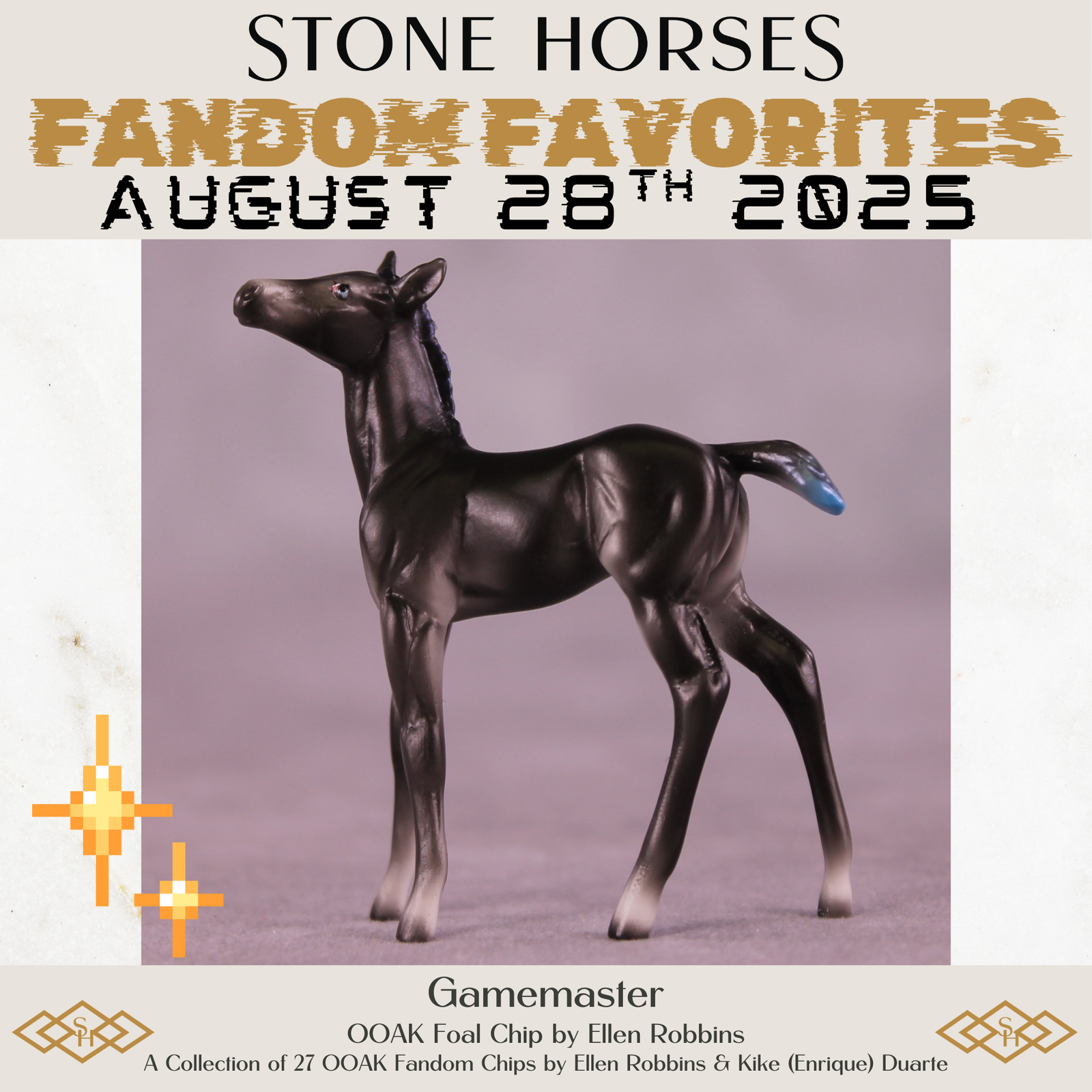 Gamemaster OOAK Chip Foal by Ellen Robbins SCD25