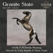 Granite State OOAK FCM Pebble Mustang by Carly Kudalis & Stone Team Best Offer 2.24.2026