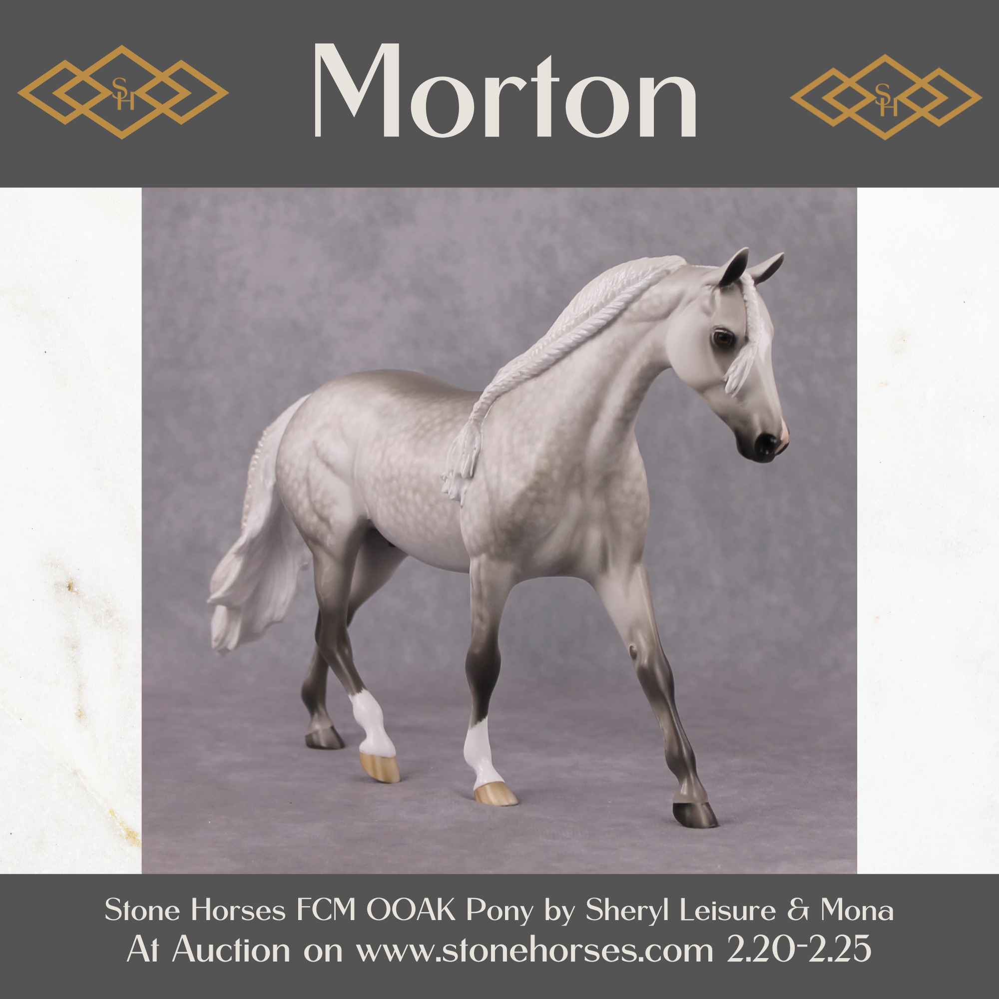 "Morton" OOAK Warm And Soft Dapple Grey Pony by Sheryl Leisure Best Offer 02/25/2025