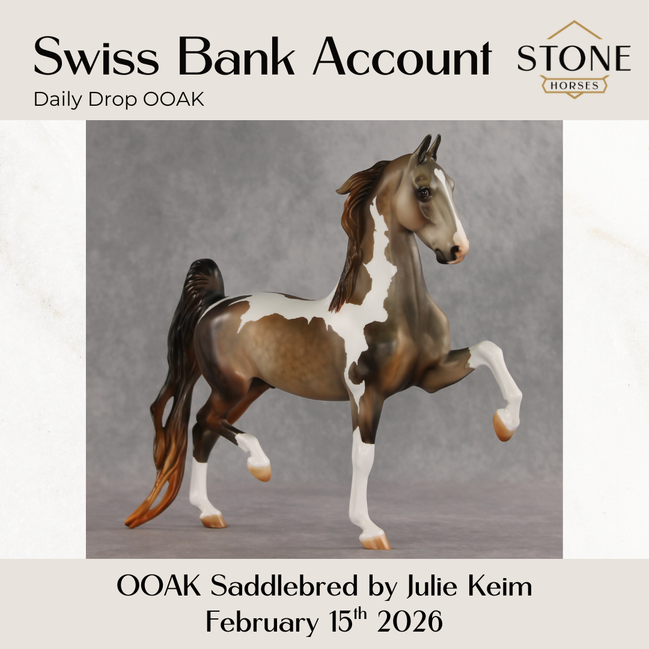 Swiss Bank Account OOAK Saddlebred by Julie Keim DDOOAKs26