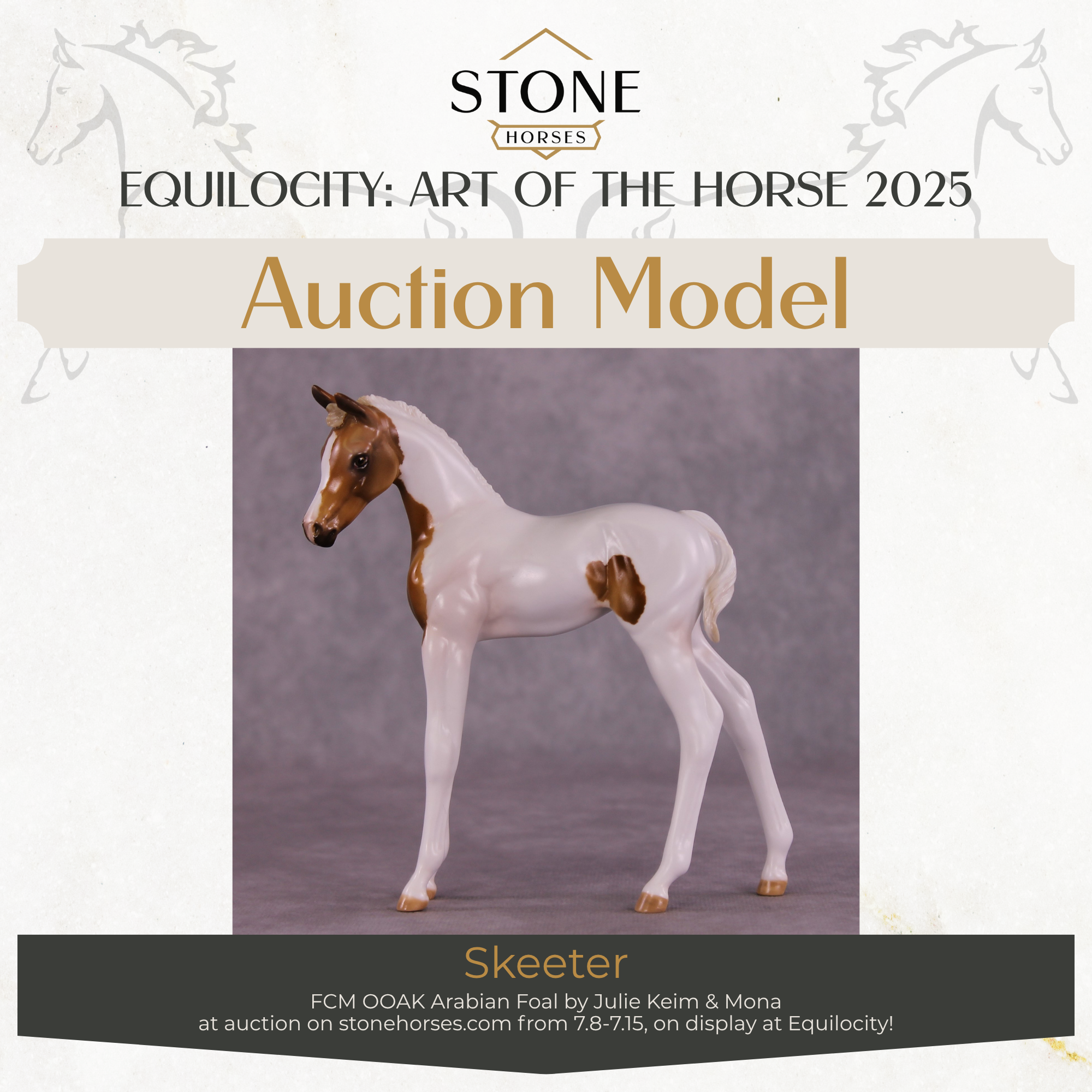 "Skeeter" OOAK FCM Arabian Foal by Julie Keim Auction EQ25 07/15/25