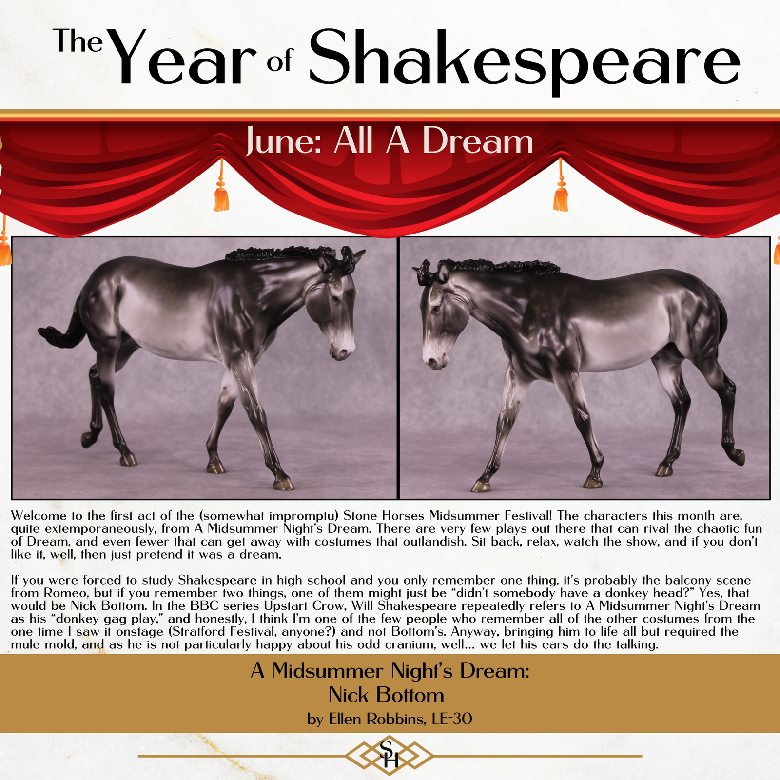 Pre-Order “Nick Bottom” LE-30 FCM Large Mule by Ellen Robbins CL25