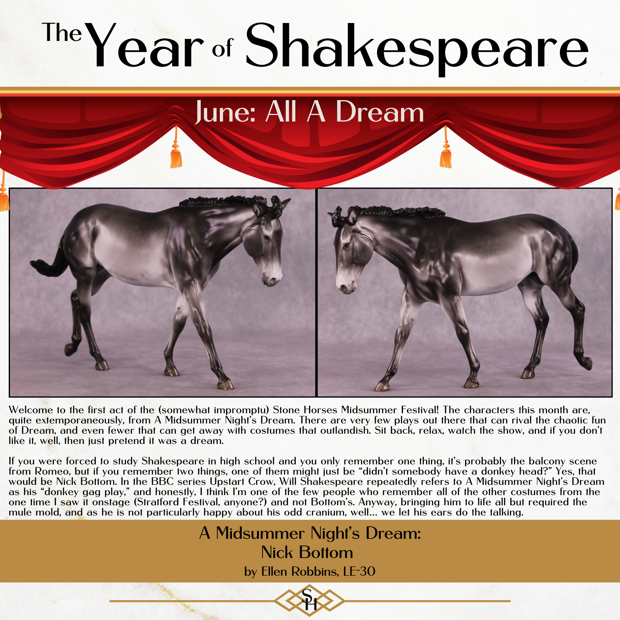 Pre-Order “Nick Bottom” LE-30 FCM Large Mule by Ellen Robbins CL25