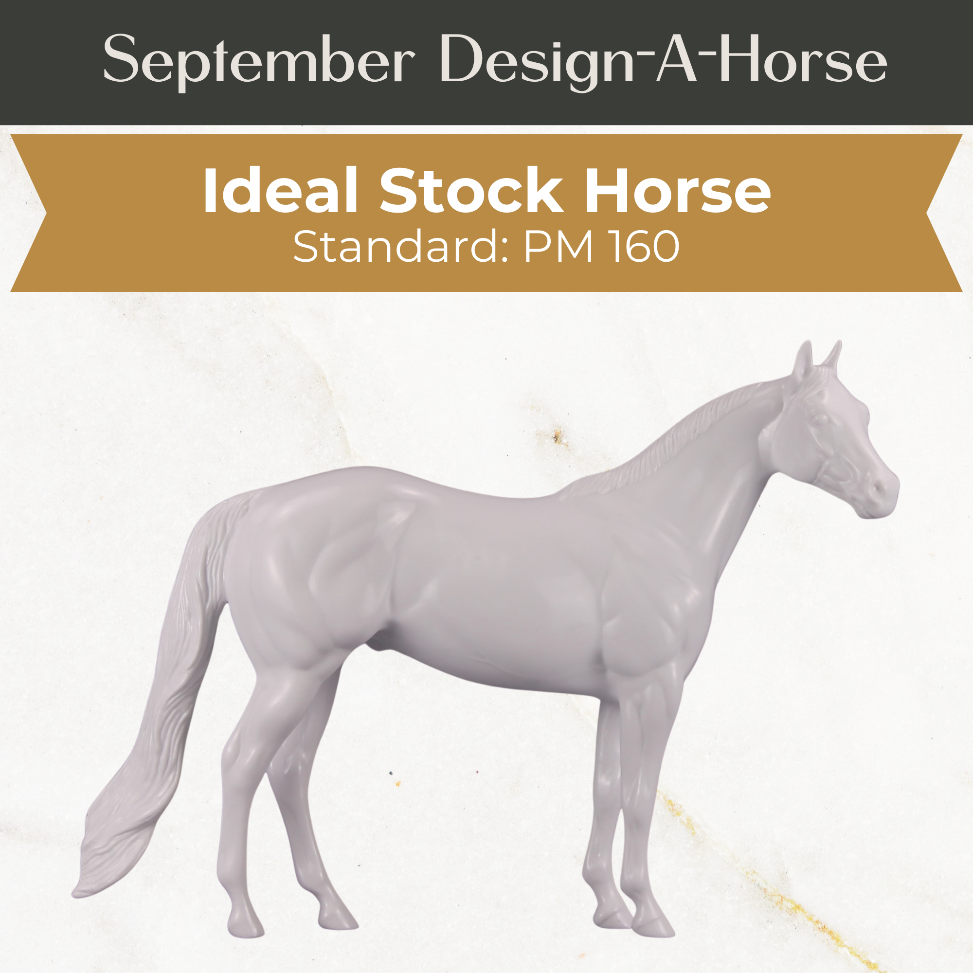Design-A-Horse Stone Ideal Stock Horse Stallion PM160 - September release 2025