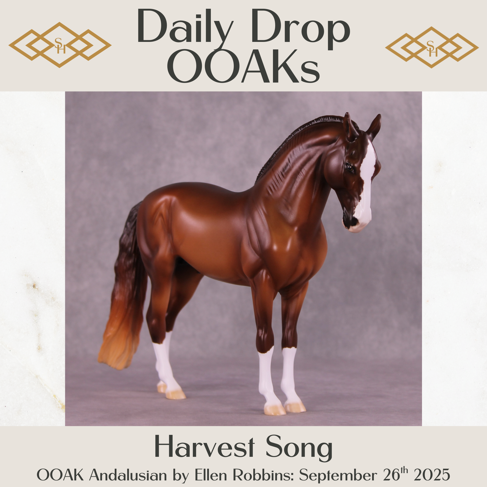 Harvest Song OOAK FCM Andalusian by Ellen Robbins DDOOAKs25