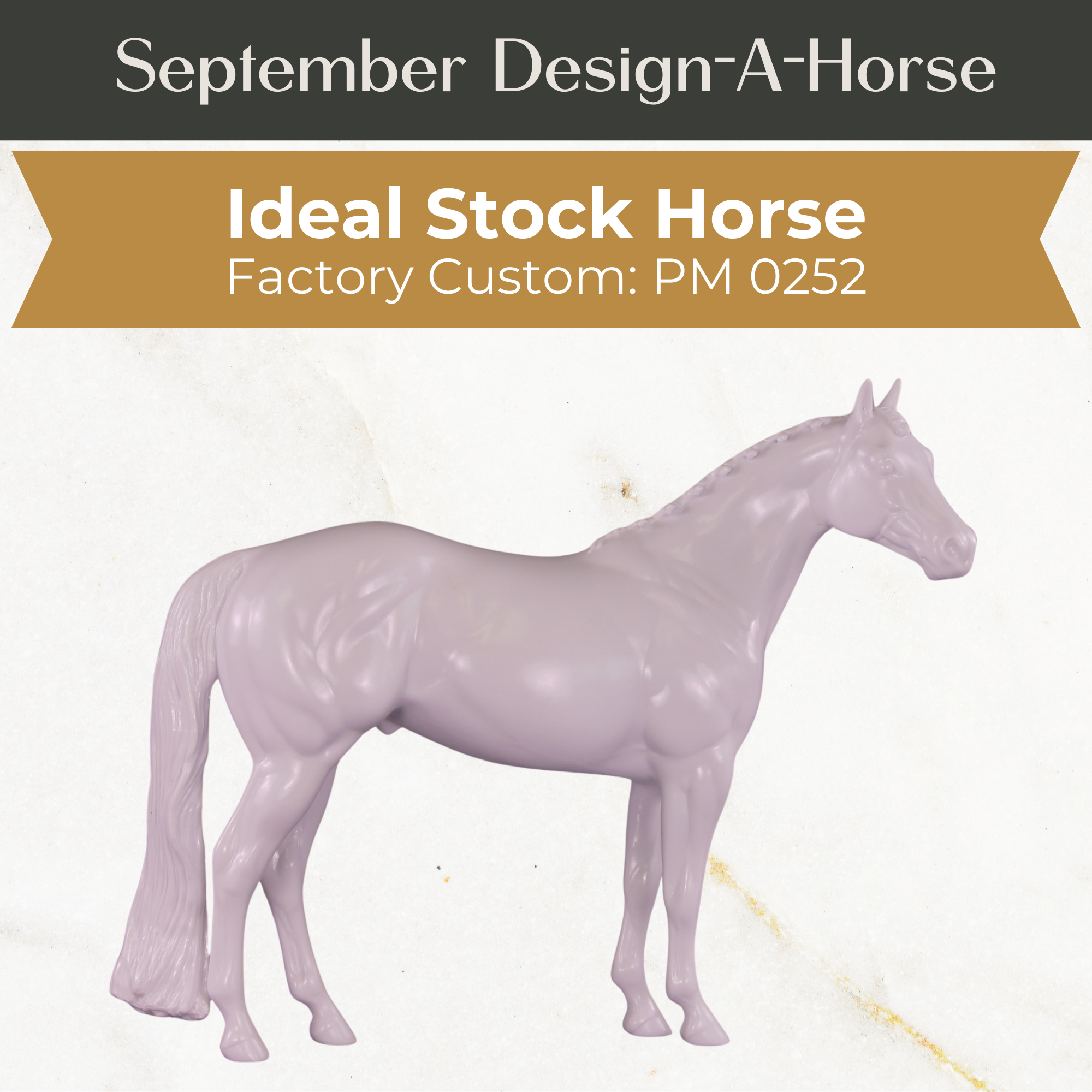Design-A-Horse Stone Ideal Stock Horse Stallion PM0252 - September release 2025